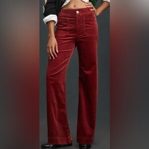 SOLD: Anthropologie The Colette Corduroy Full-Length Wide-Leg Pants by Maeve 26